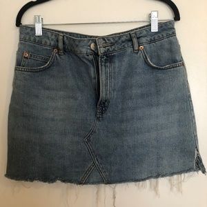 Jean Topshop Moto skirt